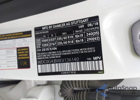 2019 Mercedes-Benz Glc 300 from USA, damaged, VIN WDC0G4JBXKV136140